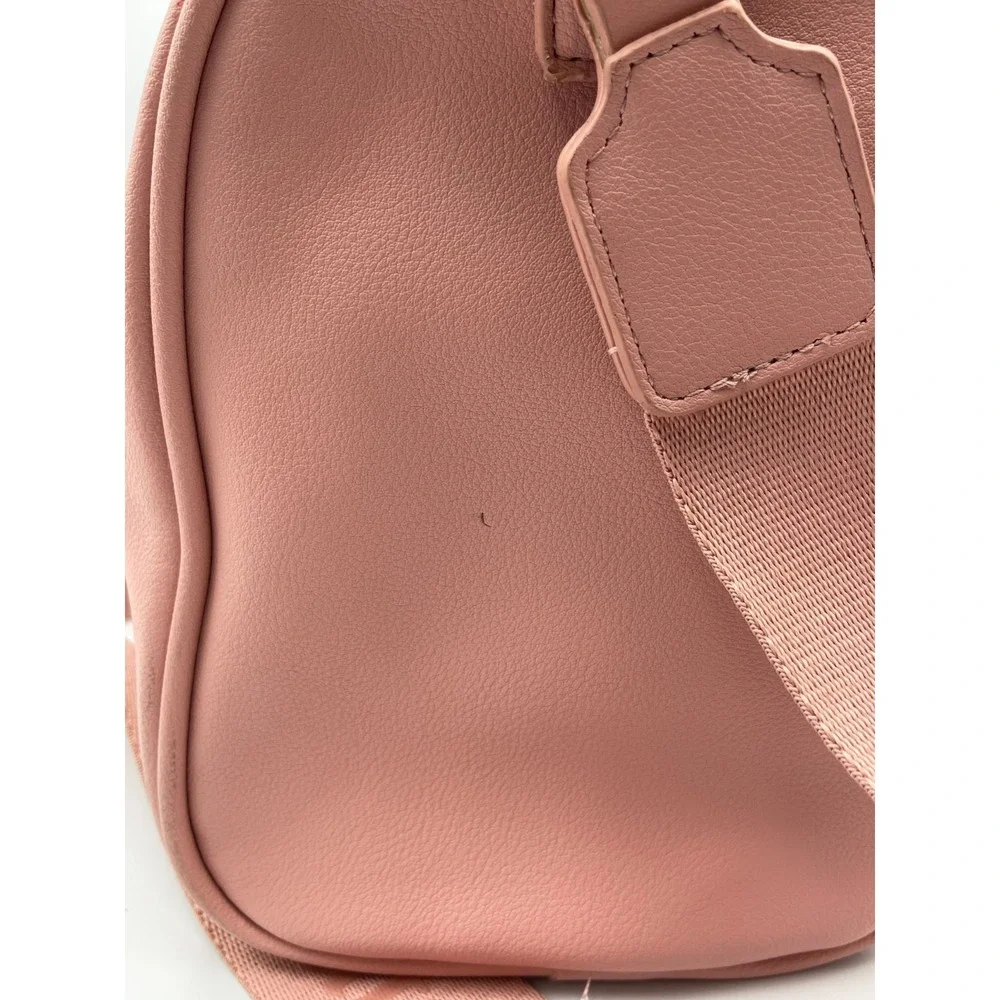 Juicy Couture Pink Studded Logo Satchel Crossbody Bag Gold Hardware Purse